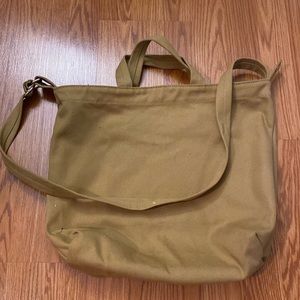 Baggu tote bag, greenish brown, barely used